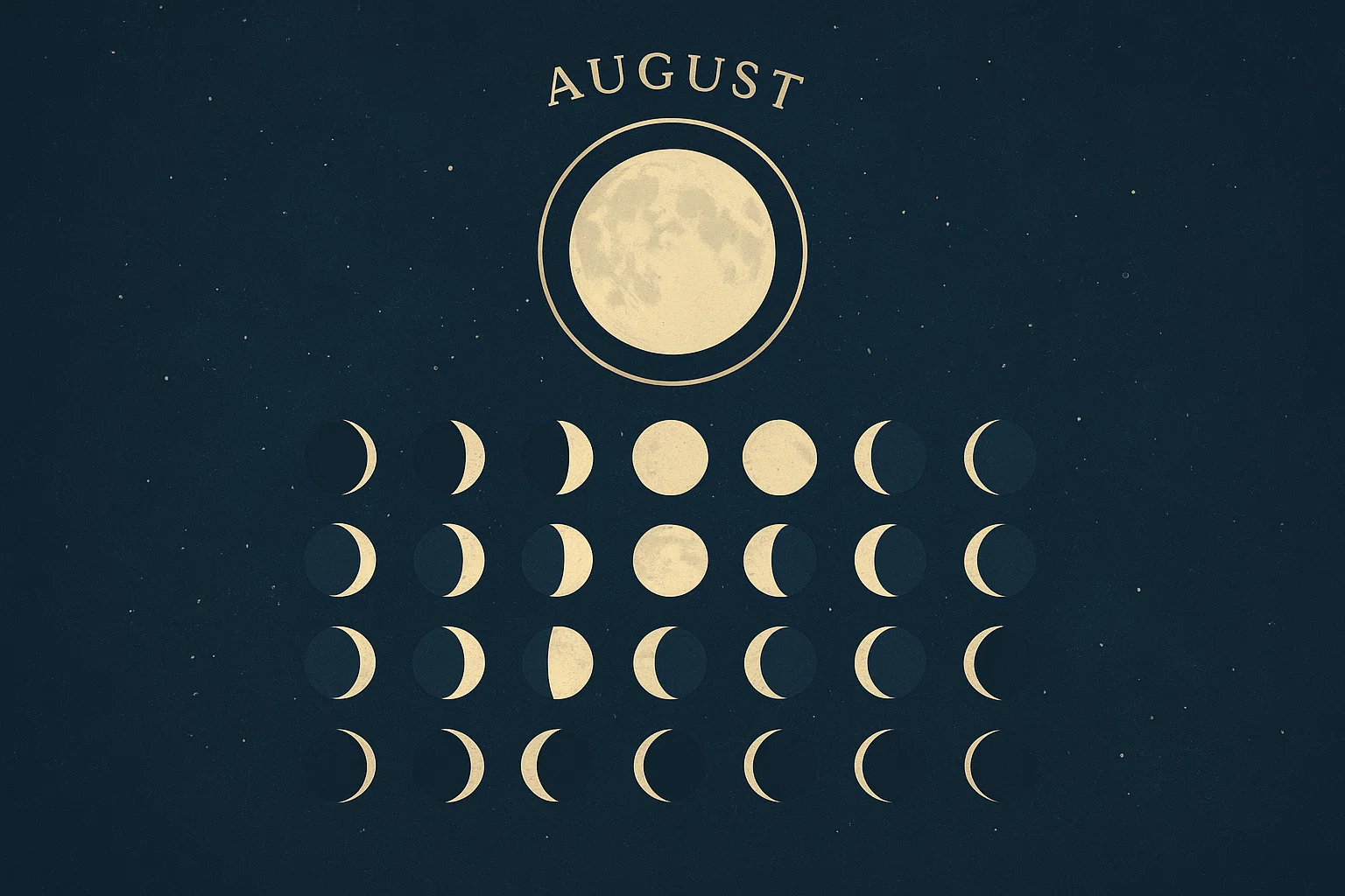 Mondkalender für August 2025: vollständiger Phasenplan, günstige Tage und Tipps