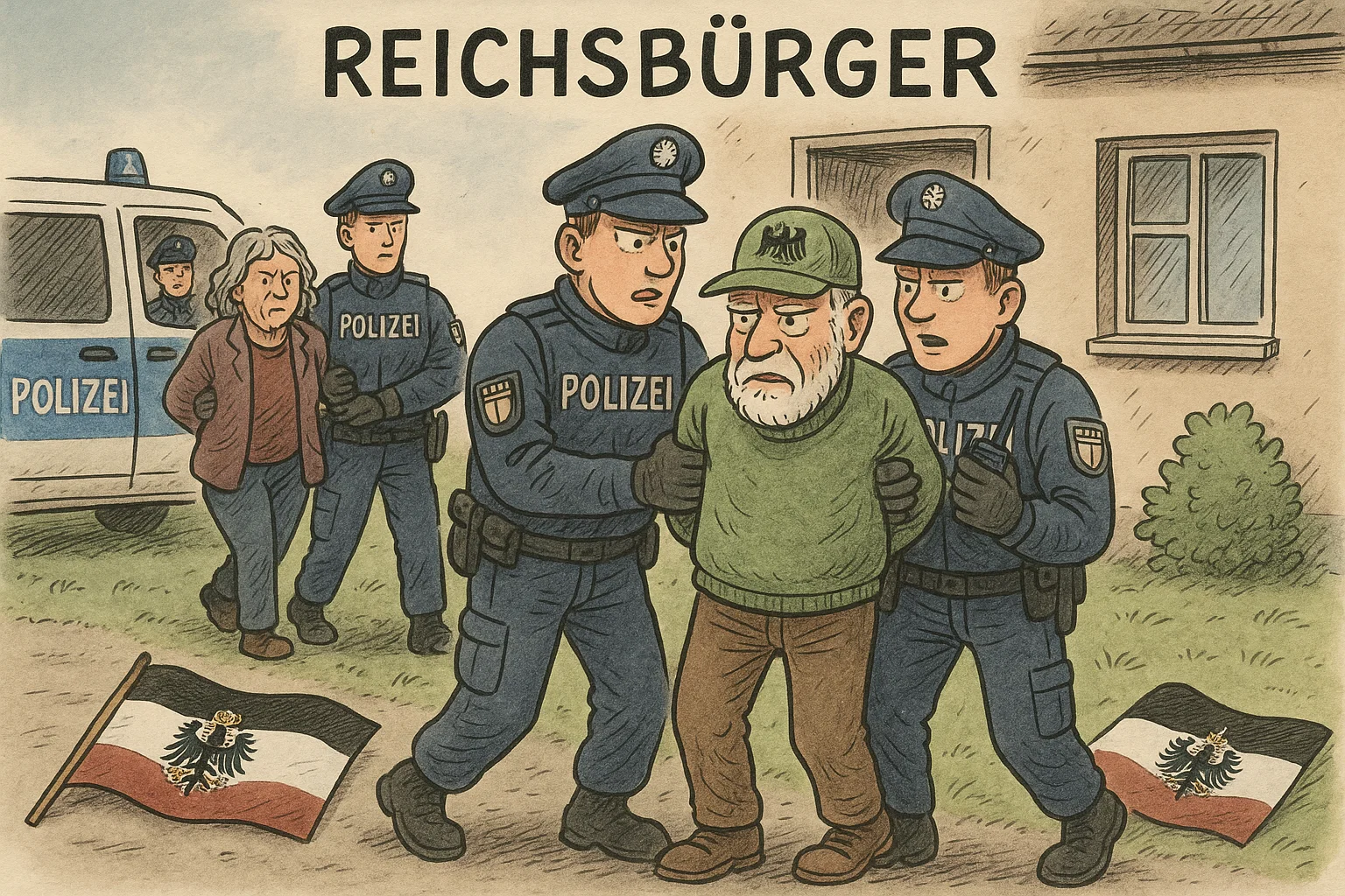 In Deutschland wurde eine Reichsbürger-Verschwörung gegen die Regierung aufgedeckt