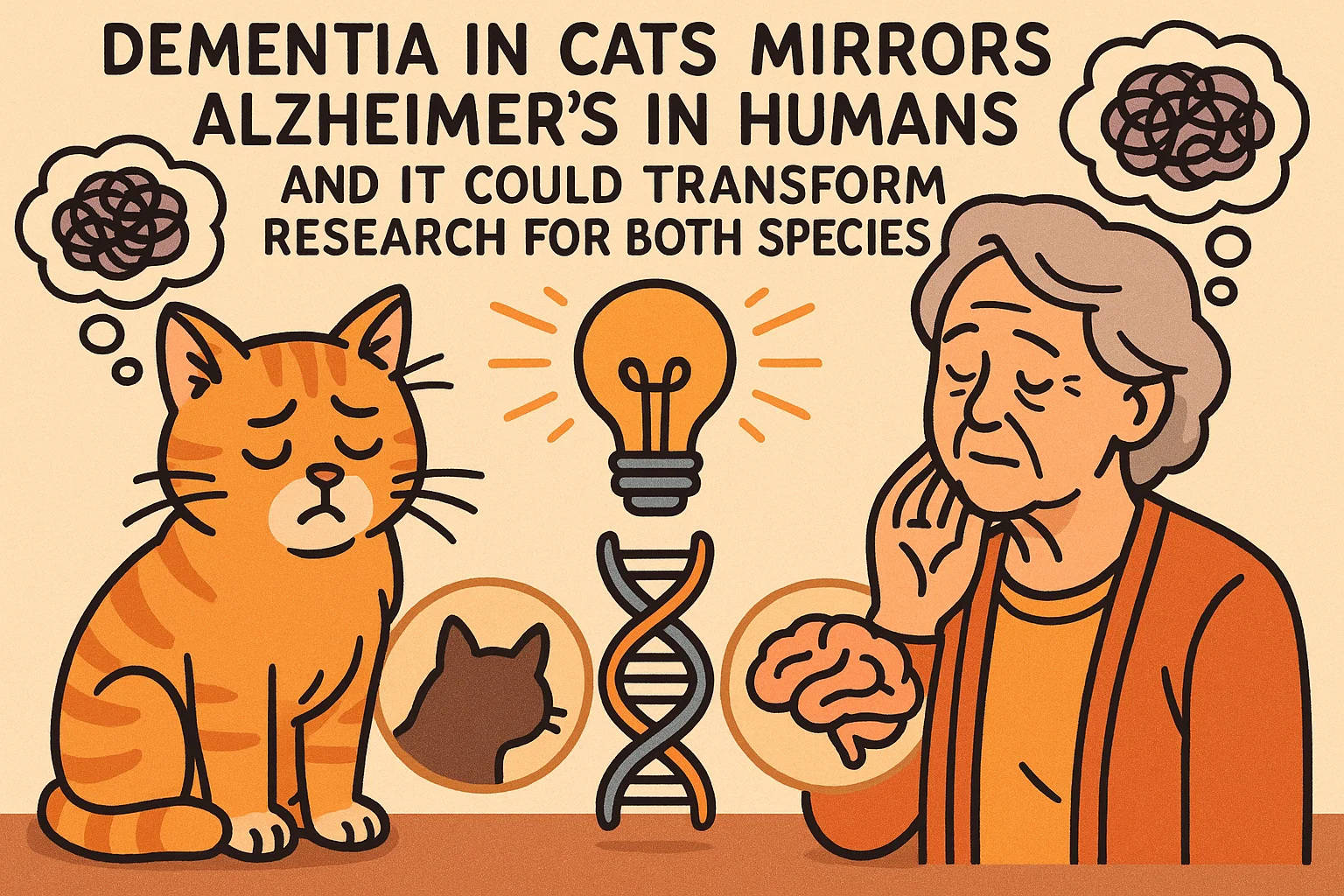 Katzendemenz zeigt Parallelen zur Alzheimer-Krankheit