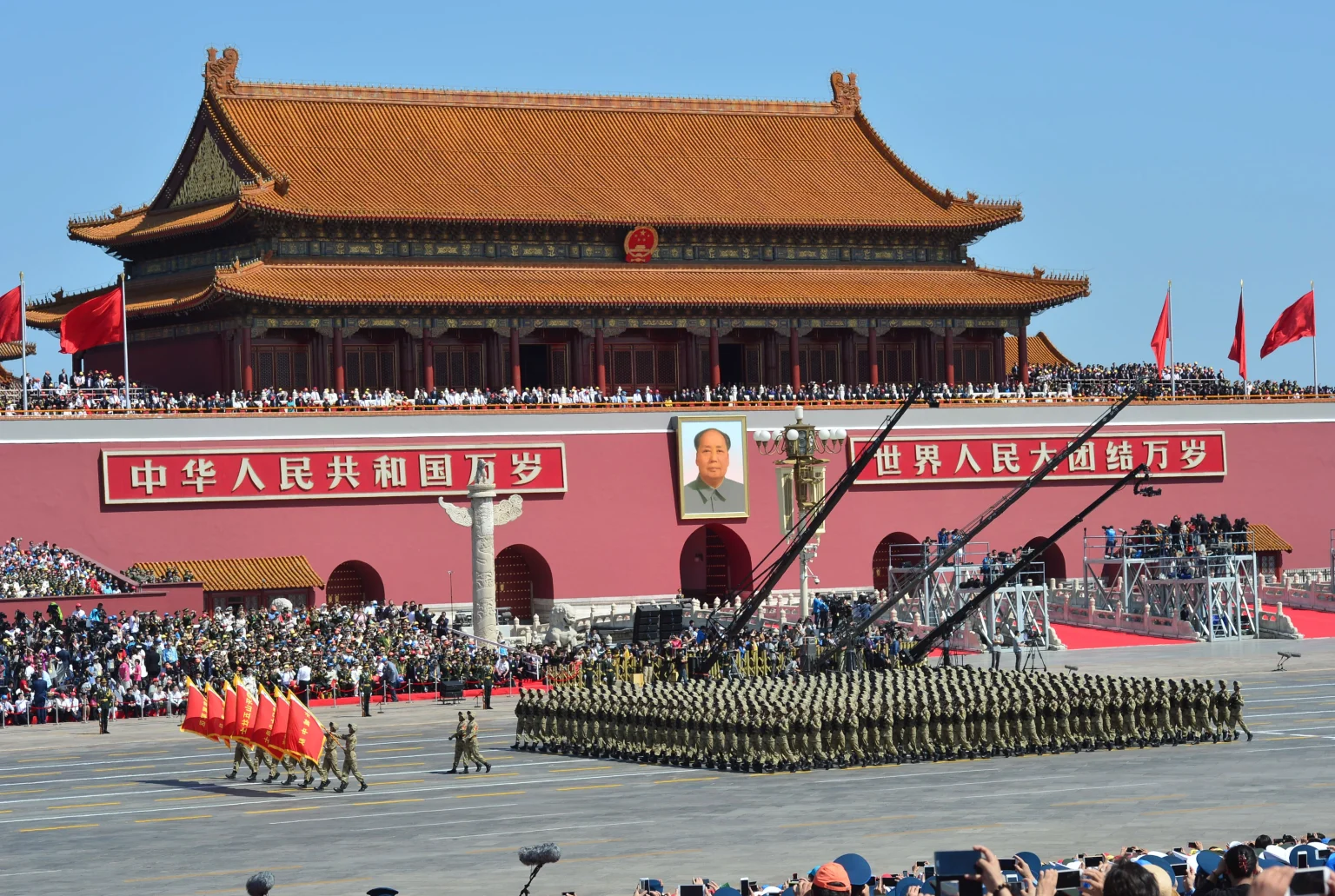 Militärparade in Peking Gäste, Politik und Symbolik
