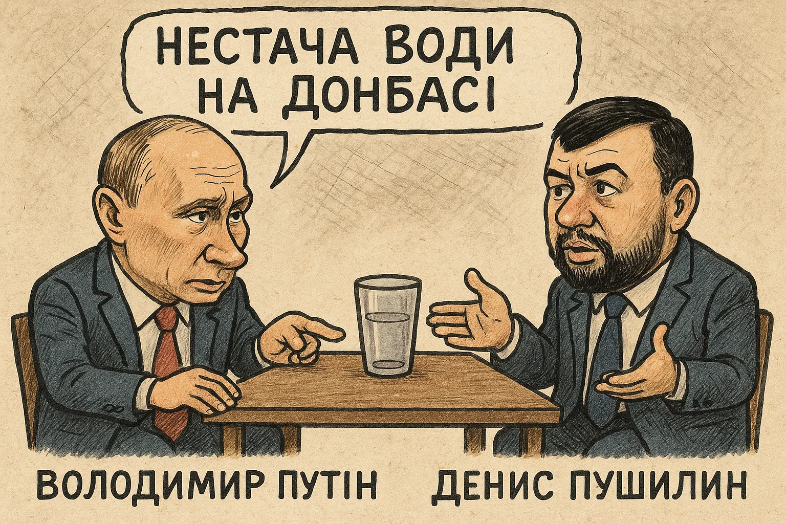 Putin und Puschilin diskutieren Wasserprobleme im Donbass