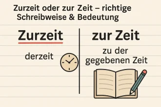 Zurzeit oder zur Zeit – richtige Schreibweise & Bedeutung