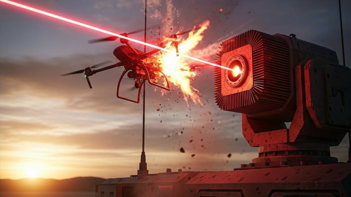 Syderal Frankreich testet neue Laserwaffe gegen Drohnen