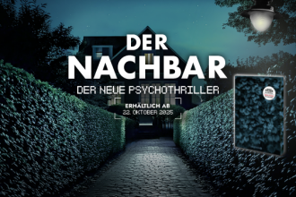 Sebastian Fitzek veröffentlicht am 22. Oktober 2025 seinen neuen Psychothriller „Der Nachbar“ beim Droemer Verlag. Ein düsteres, präzises Werk über Angst, Wahrnehmung und Einsamkeit.