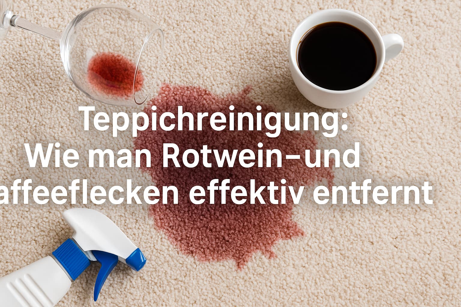 Flecken auf dem Teppich – Hausmittel gegen Rotwein und Kaffee