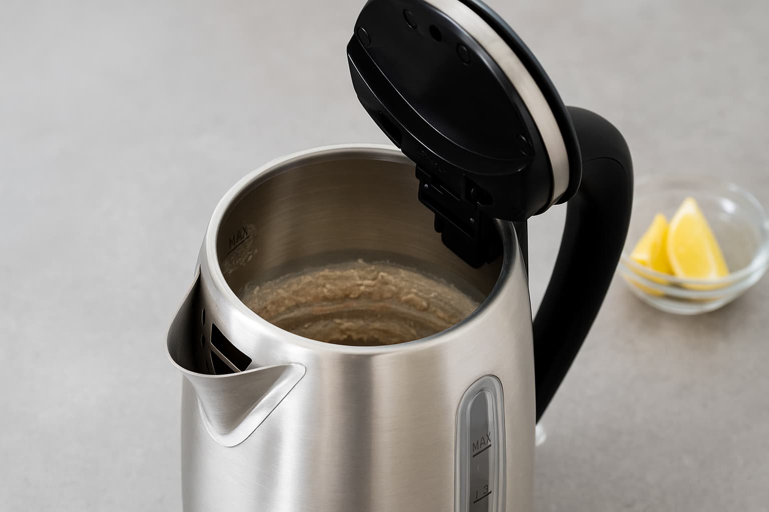 Wasserkocher reinigen mit Essig und Natron – Schritt für Schritt