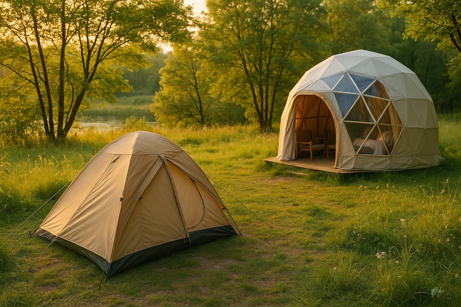 Glamping vs. Camping: Die besten sicheren Plätze finden