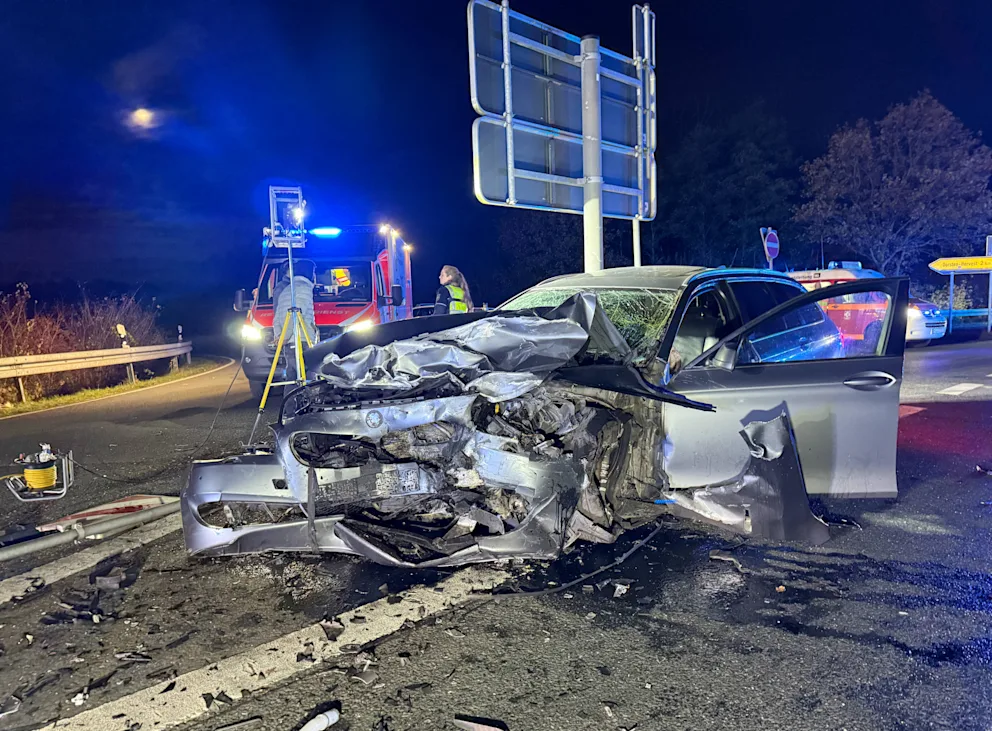 Dorsten-Unfall: Feuerwehr im Einsatz