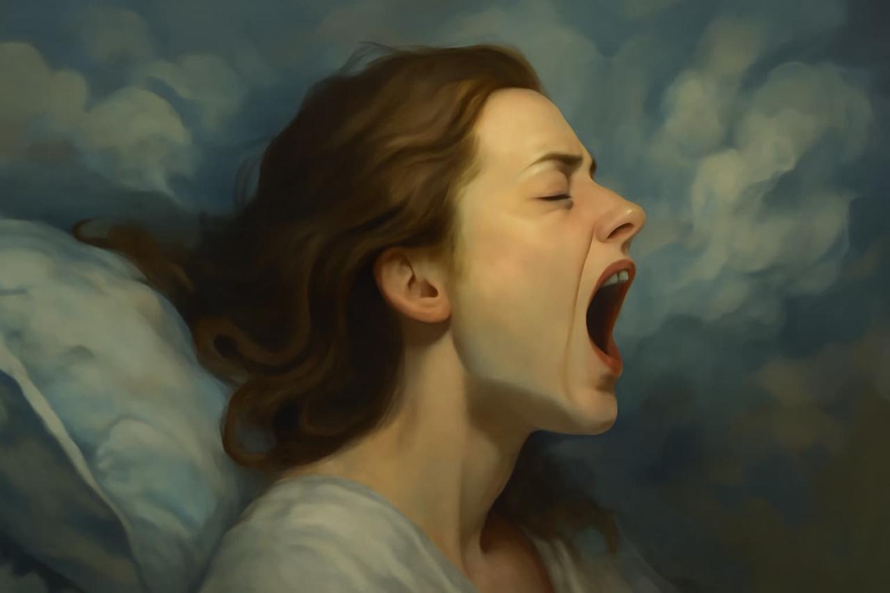 Traum über eine Stimme: hören, schreien, die Fähigkeit zu sprechen verlieren