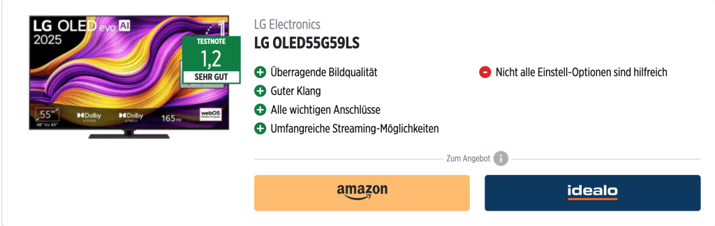 Weihnachtsangebote: Top-Fernseher zu Tiefpreisen