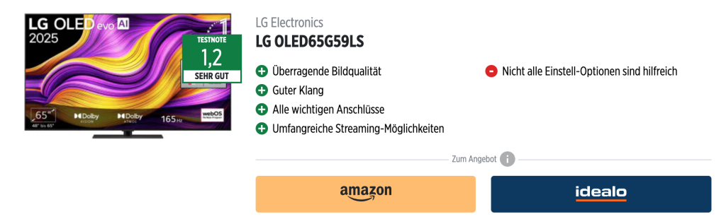 Weihnachtsangebote: Top-Fernseher zu Tiefpreisen