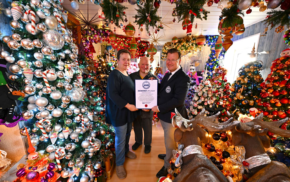 Die Jeromins brechen erneut ihren Weihnachtsbaum-Rekord