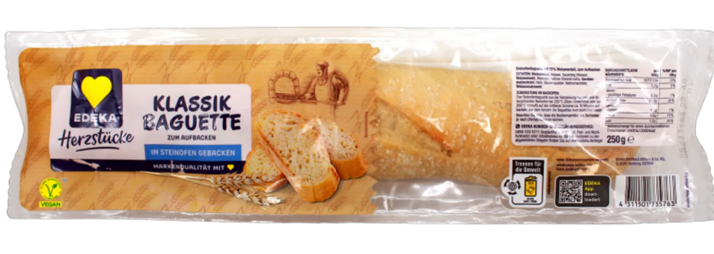 Gefährliches Produkt bei Edeka: Welche Baguette-Charge wegen Glasrisikos zurückgerufen wird