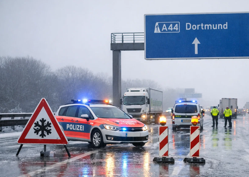 Unfallserie auf der A44 bei Paderborn