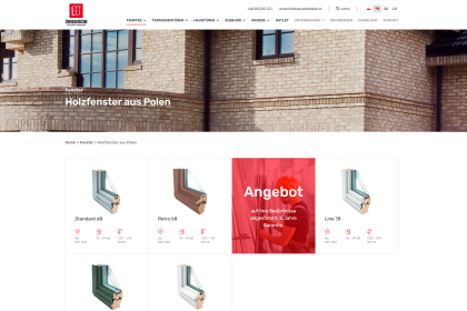 Holzfenster bei Okna Świebodzin