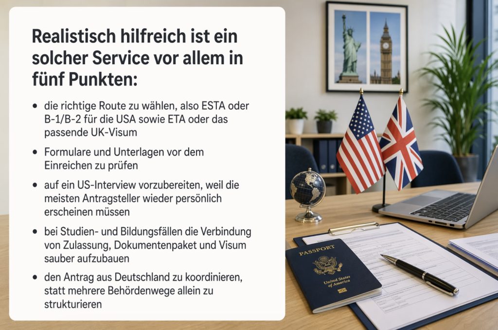 USA- und UK-Visum für Deutsche aus Deutschland