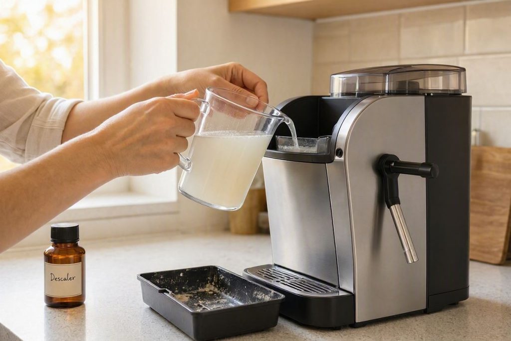 Kaffeemaschine entkalken: Mit Essig oder Spezialmittel?