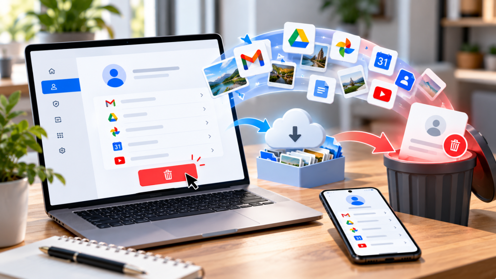Google-Konto löschen 2026: Anleitung Schritt für Schritt
