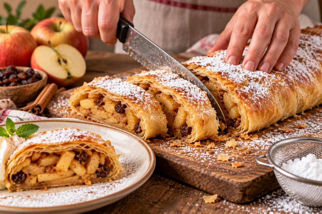 Apfelstrudel Rezept: Original mit dünnem Teig