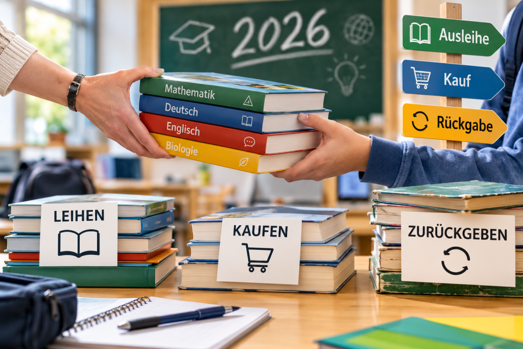 Schulbücher 2026: Leihen, Kaufen oder Zurückgeben?