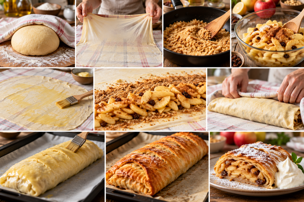 Apfelstrudel Rezept: Original mit dünnem Teig