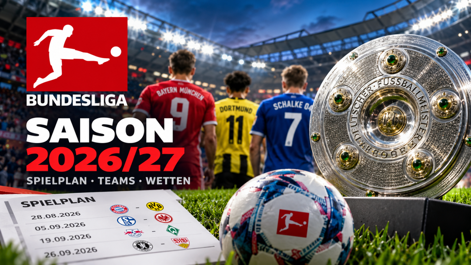 Bundesliga Saison 2026/27: Spielplan, Teams und Wetten