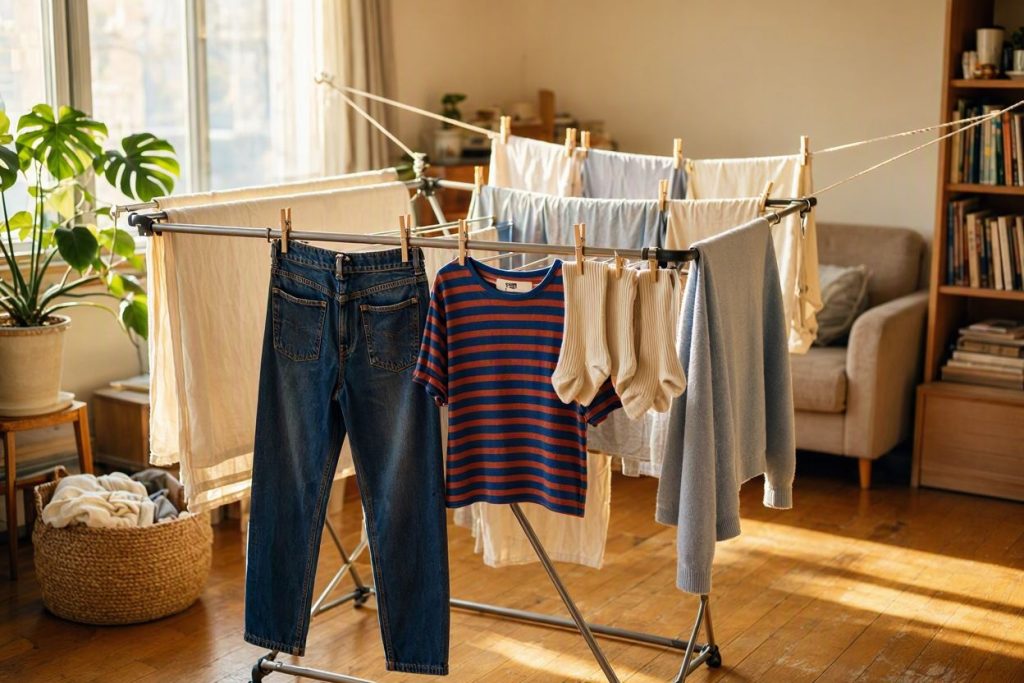Wäsche trocknen in der Wohnung 2026: Tipps ohne Schimmel