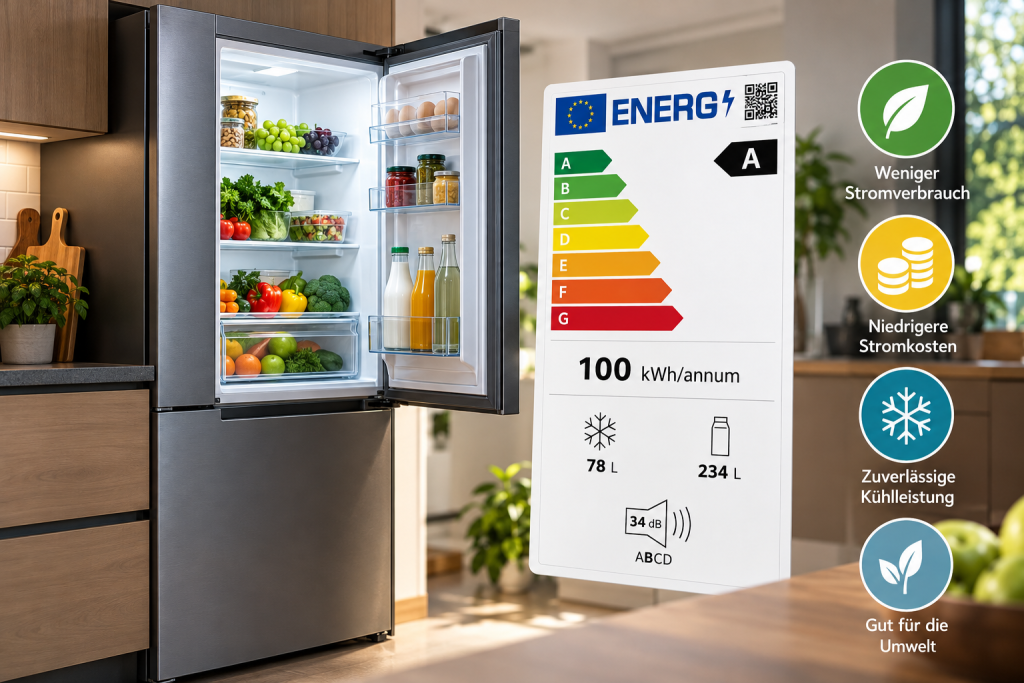 Kühlschrank Energieklasse 2026: Stromverbrauch, Kosten und Effizienz im Test