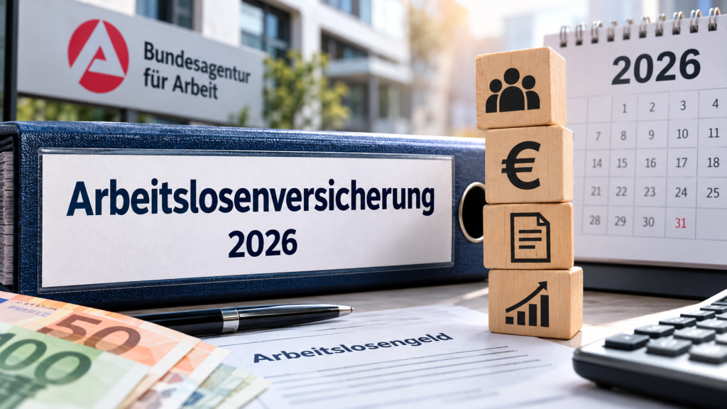 Arbeitslosenversicherung 2026: Beitragssatz, Pflicht und Leistungen